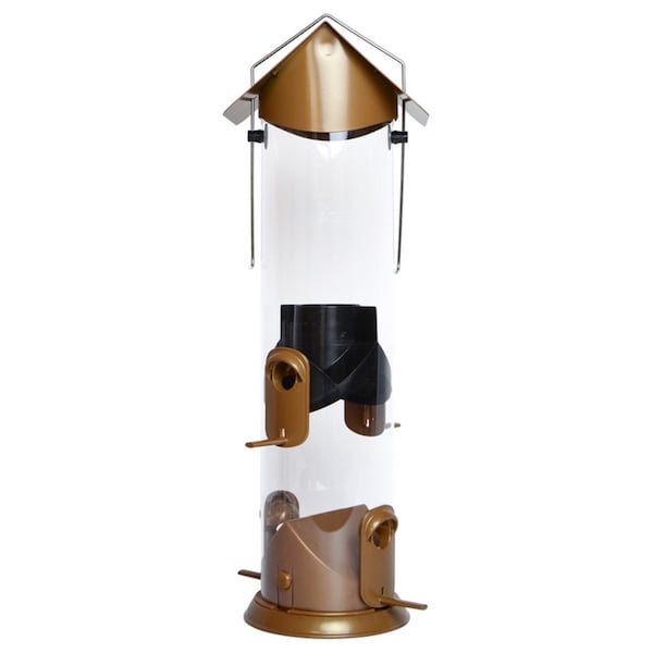 Natures Way Nature's Way Easy Clean Wild Bird and Finch 3 qt Metal/Plastic Tube Bird Feeder 4 ports WMRS-18 - main